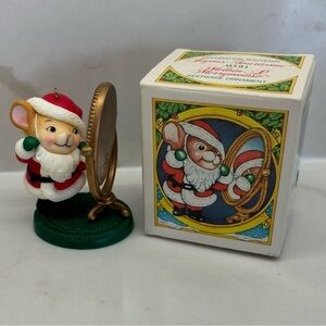 1983 Melvin M Merrymouse Keepsake Avon Vintage Christmas Ornament with box